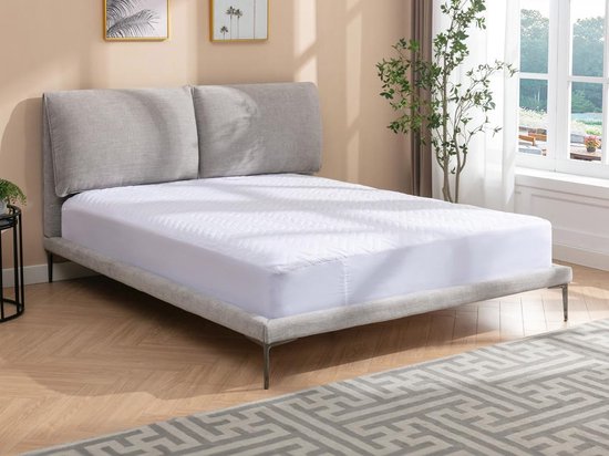 Lit Maison Céphy 160 x 200 cm - Tissu - Gris marbré - RIMOTA par Maison Céphy L 178 cm x H 104 cm x P 216 cm