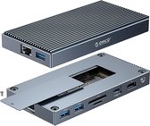 ORICO - Station d'accueil USB C avec M.2 NVMe - Boîtier SSD - Audio/Micro 3,5 mm - 100W