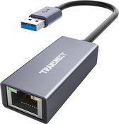 USB Naar Ethernet Adapter - RJ45 10/100/1000Mbps - Switch | Laptop | Desktop - Zwart