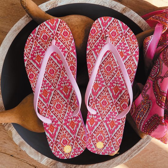 Owniez Flip Flops - Ibiza Print Slippers - Dames - Comfortabele en Duurzame Slippers - Maat 37/38