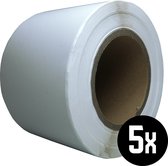 DULA Compatible Zebra Labels 86x125mm - 500 etiketten per rol - kern 76mm - Wit - Permanent - 5 rollen