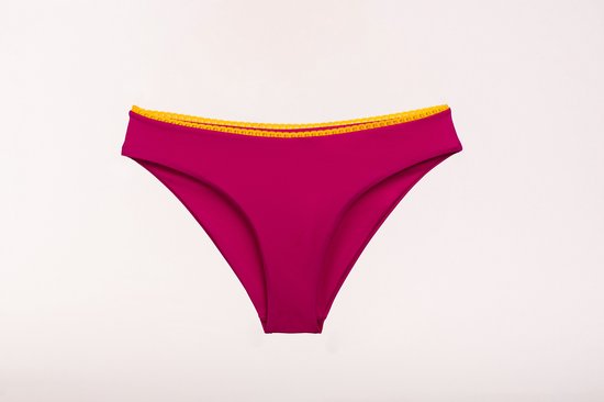 Sweet Treat Bikini Broekje - Geel/Roze - M - Prothese vriendelijke Bikini