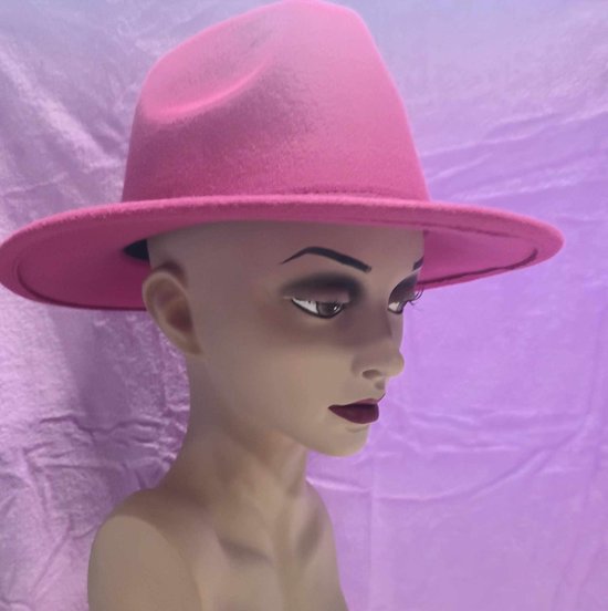 Hoed - Gleuf hoed - Populair - nieuwste Trent - Hoofddeksel - deuk hoed - verstelbaar in maat - Roze