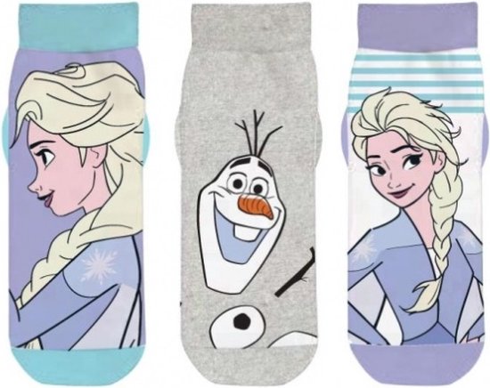 Disney Frozen - sneakersokken - 3 paar - maat 23-26