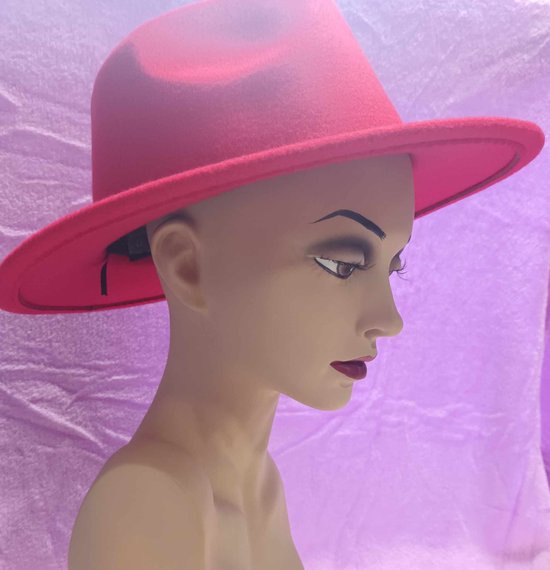 Hoed - Gleuf hoed - Populair - nieuwste Trent - Hoofddeksel - deuk hoed - verstelbaar in maat - Rood