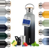 Blumtal Thermosfles 500 ml - Dubbelwandige Thermosfles - Drinkfles - BPA Vrij - Theefles - Thermos - Grijs en Zwart