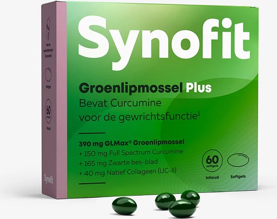 Synofit Groenlipmossel Plus 60 softgels