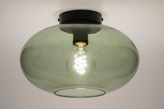 Lumidora Plafondlamp - E27 - Zwart - Metaal - ⌀ 30