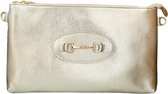 Ruime Gouden Leren Clutch Horse Bit - Ruime leer Clutches - Schoudertassen - Leer - Dames tas - Goud