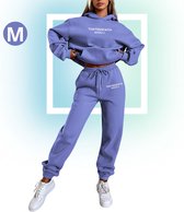 Livano Jogging Suit Femme - Home Suit - Survêtement - Adultes - À Capuche - Jogging Suit - Jogging Suit - Violet Bleu - Taille M