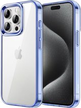 JETech Case voor iPhone 15 Pro 6,1-Inch, Anti-Vergeling Schokbestendige Transparante Bumper Hoesje, Antikras Doorzichtige Achterkant (Rosé Goud)