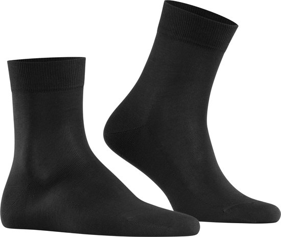 FALKE Tiago herensokken kort - zwart (black) - Maat: 43-44