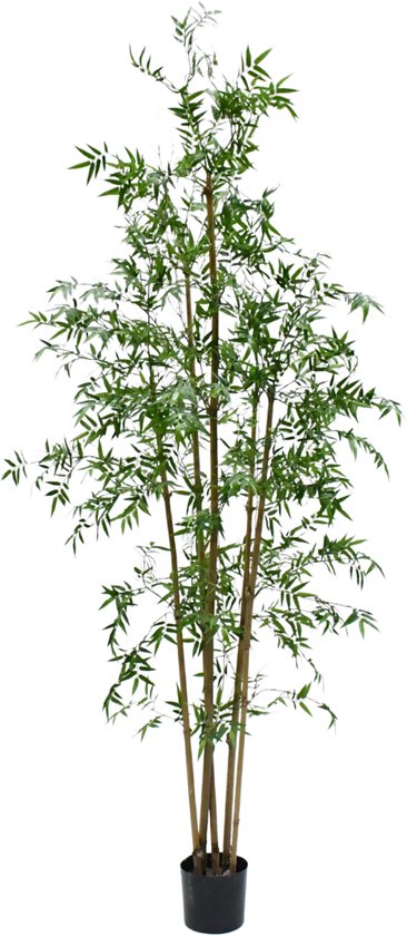 Silk-ka Kunstplant voor Binnen Bamboe Groen 245 cm