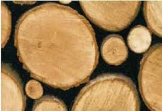 Decoratie plakfolie hout logs 45 cm x 2 meter zelfklevend - Decoratiefolie - Meubelfolie