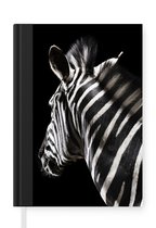 Notitieboek - Schrijfboek - Zebra - Wilde dieren - Patronen - Notitieboekje klein - A5 formaat - Schrijfblok
