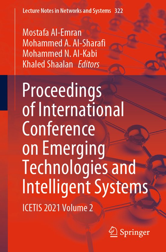 Lecture Notes in Networks and Systems322- Proceedings of Int ... - cover