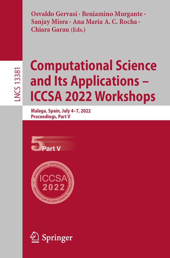 Lecture Notes in Computer Science13381- Computational Scienc ... - cover
