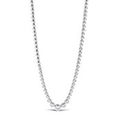 Juwelier Emo - Collier Tennis Argent 925 - Pierres Rondes Zirconia - 5,3 MM - 45 CM