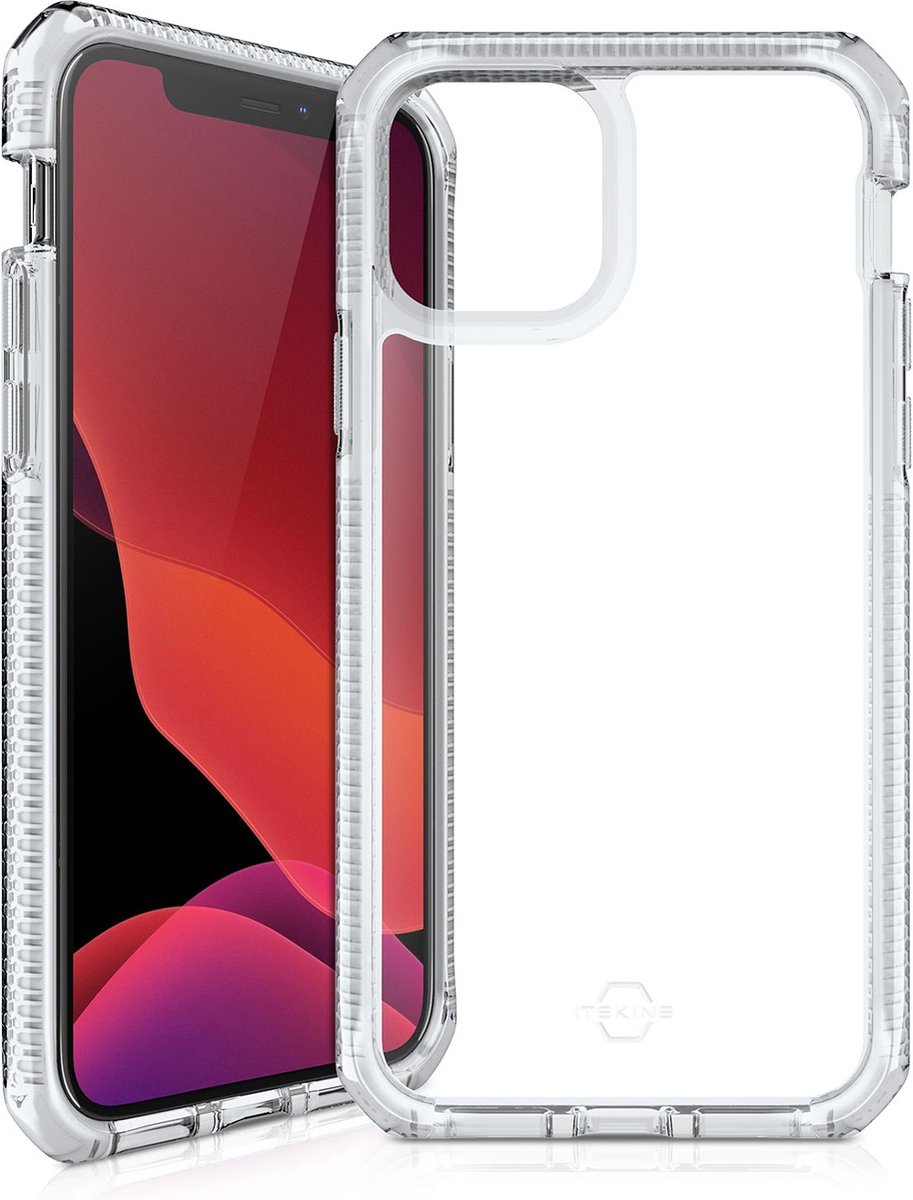 ITSkins Doorzichtig Hoesje geschikt voor Apple iPhone 12 Pro Telefoonhoesje Hardcase | ITSkins SupremeClear Backcover Shockproof | Doorzichtig Telefoonhoesje iPhone 12 Pro | Schokbestendig iPhone 12 Pro Telefoonhoesje | Anti Shock Proof - Transparant