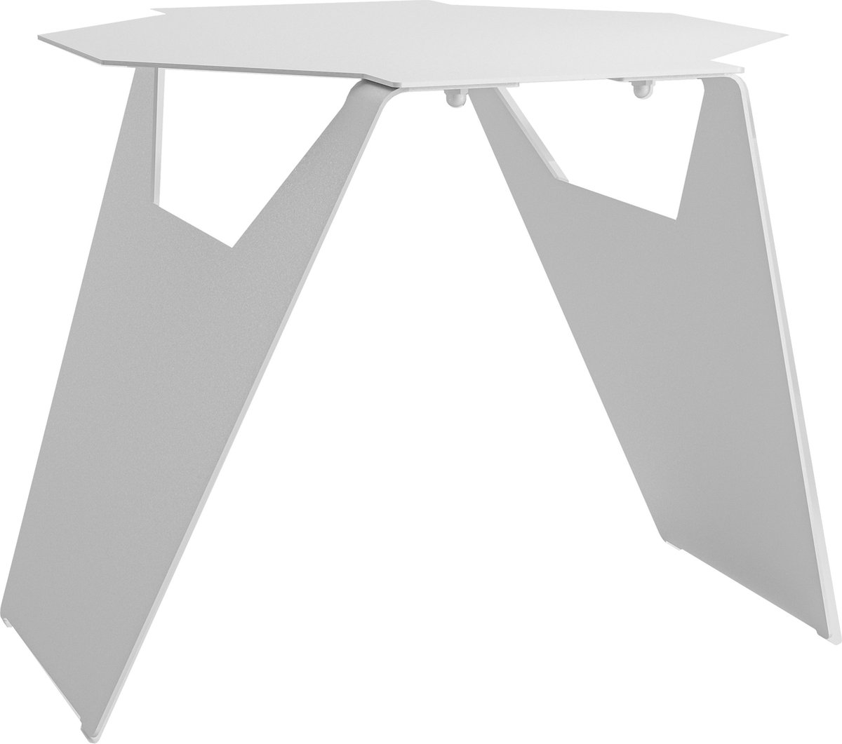 Gorillz Hive Bijzettafel - Moderne Salontafel - koffietafel - Metaal - Design- Wit
