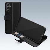 Mobilize Telefoonhoesje geschikt voor Samsung Galaxy A34 Hoesje | Mobilize Premium Gelly Wallet Bookcase Portemonnee | Pasjeshouder voor 3 Pasjes | Telefoonhoesje voor Pinpas / OV Kaart / Rijbewijs - Zwart