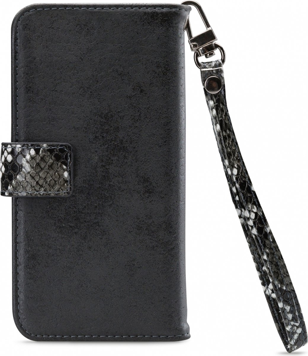 Mobilize Telefoonhoesje geschikt voor Samsung Galaxy A04s Hoesje | Mobilize Magnet Zipper Uitneembare 2in1 Bookcase Portemonnee | Pasjeshouder voor 3 Pasjes | Telefoonhoesje voor Pinpas / OV Kaart / Rijbewijs - Zwart