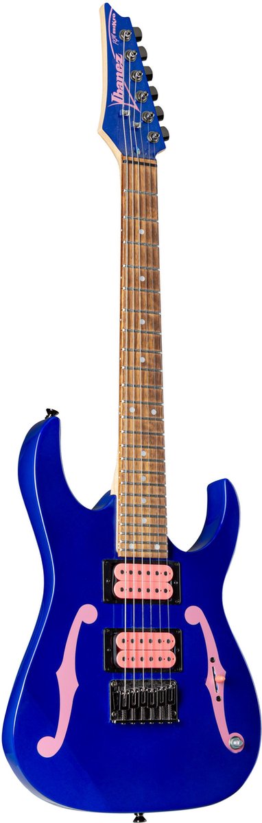Ibanez Paul Gilbert MiKro PGMM11-JB Jewel Blue 3/4-formaat elektrische gitaar