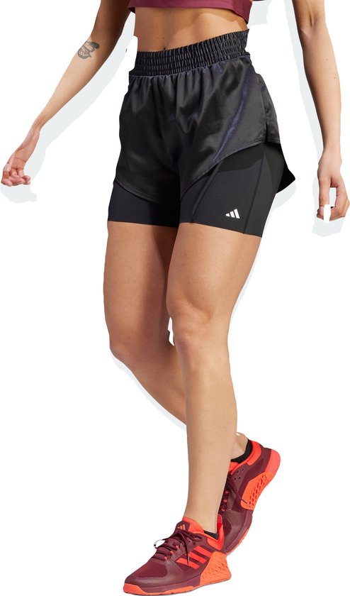 Adidas Performance Power AEROREADY 2-in-1 Short - Dames - Zwart