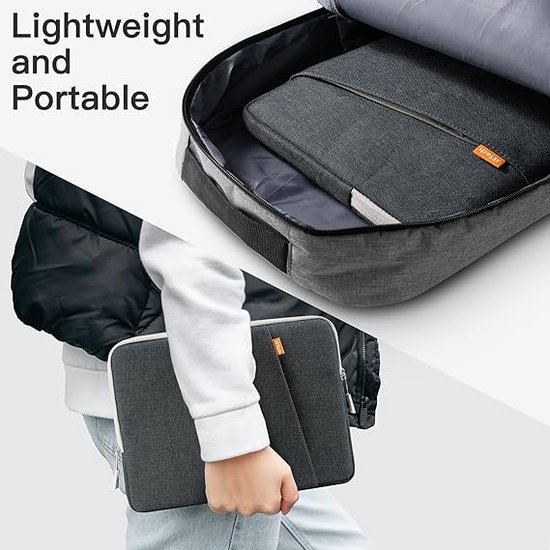 DOMISO Laptoptas 17 inch hoes stootvast waterdichte laptop sleeve PC case notebook beschermhoes voor 17,3 inch HP Pavilion 17 Envy 17/Dell Inspiron 17 /Lenovo IdeaPad/LG Gram/Acer/MSI/ASUS, turquoise