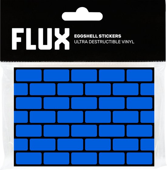 Flux Eggshell stickers - Ultra vernietigbare vinly - 50 stuks