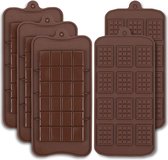 5 Moules à chocolat détachables en Siliconen , moule à barre de chocolat, barre énergétique, moule à protéines de Snoep