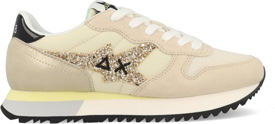 Sun 68 Stargirl Glitter - Lage sneakers voor vrouwen - Ecru