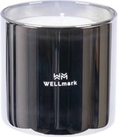 Wellmark kaars 12x11cm medium zilver metallic - bold future
