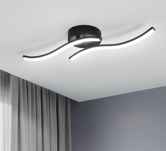 Delaveek-Twee Parallelle Golven LED Plafondlamp