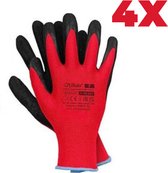 Werkhandschoenen Jurav - Geïsoleerde veiligheidshandschoenen met latex - maat 10 - 4 paar