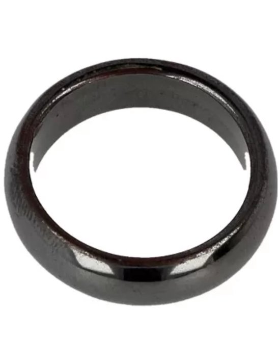 Ring de pierres précieuses hématite (6 mm - taille 18)
