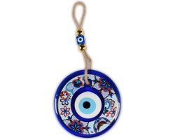 Boze oog muur hangen, woondecoratie, veel geluk charmant, Evil Eye Wall Decor, Nazar Boncuğu, Cadeau-ideeën voor een nieuw huis Office, Huisdecoratie, decoratie - 11- 13 cm - Code: TM1004