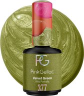 Pink Gellac Groene Gellak Nagellak - Gelnagellak - Gelnagels Producten - Gel Nails - 377 Velvet Green