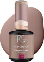 Pink Gellac Gellak Bruin 15ml - Gel Nagellak - Gelnagellak - Gelnagels Producten - Gel Nails - 168 Elegent Taupe