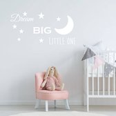 Muursticker Dream Big Little One - Goud - 160 x 80 cm - baby en kinderkamer - teksten en gedichten baby en kinderkamer alle