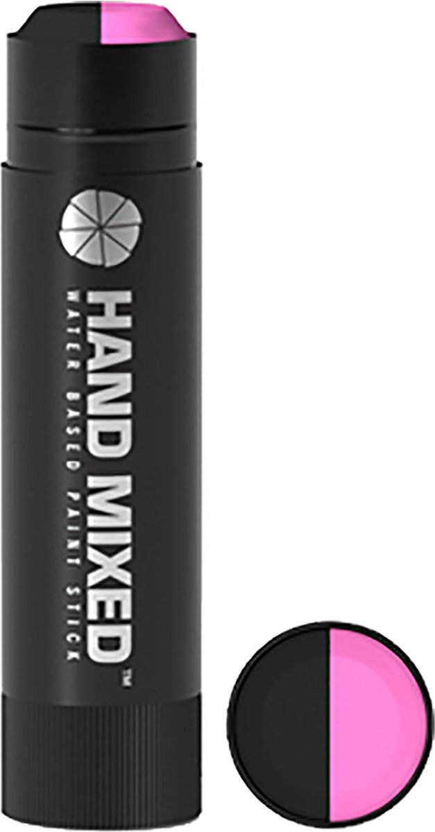 Hand mixed duo kleur waterbasis verfstick - Zwart & Roze