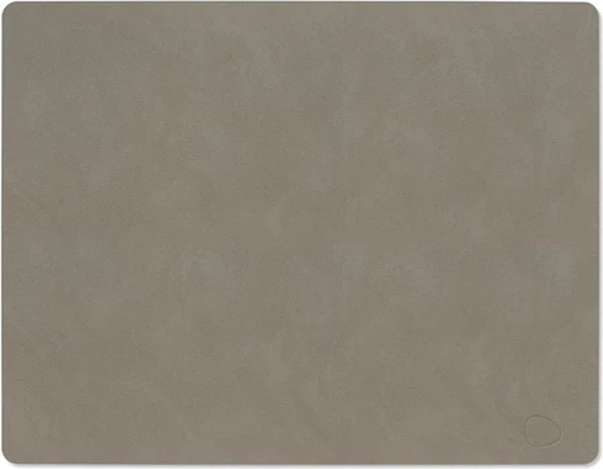 LIND DNA Placemat Nupo - Leer - Flint Grey - 45 x 35 cm