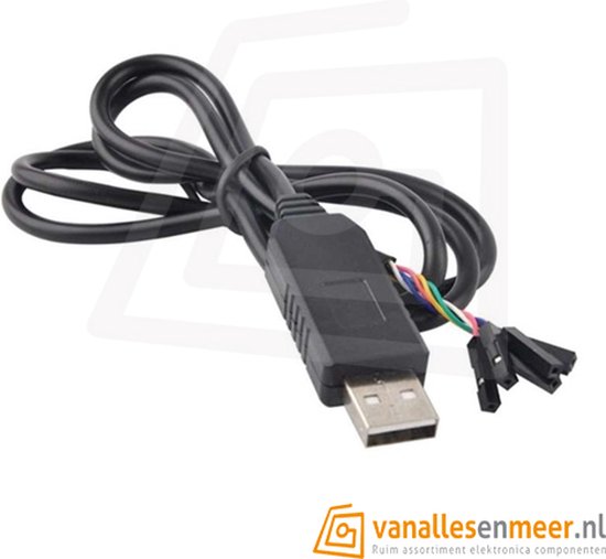 Câble Adaptateur USB Vers RS232 1.8m - Puce FTDI FT232R - Compatible Windows, Linux, Mac, Android - Pour Connexion Série D'équipements Industriels Ou Anciens
