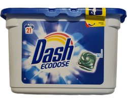 Dash Ecodose Wasmiddel Regular vloeibaar 21 tabs