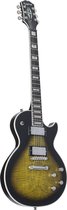 Epiphone Les Paul Prophecy Olive Tiger Aged Gloss - Single-cut elektrische gitaar