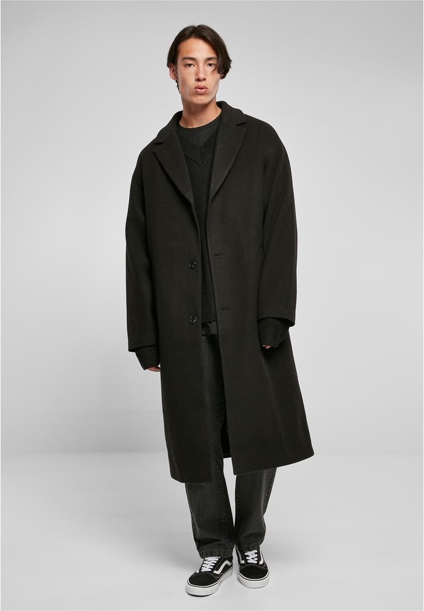 Urban Classics Long Heren Lange jassen – XL Zwart