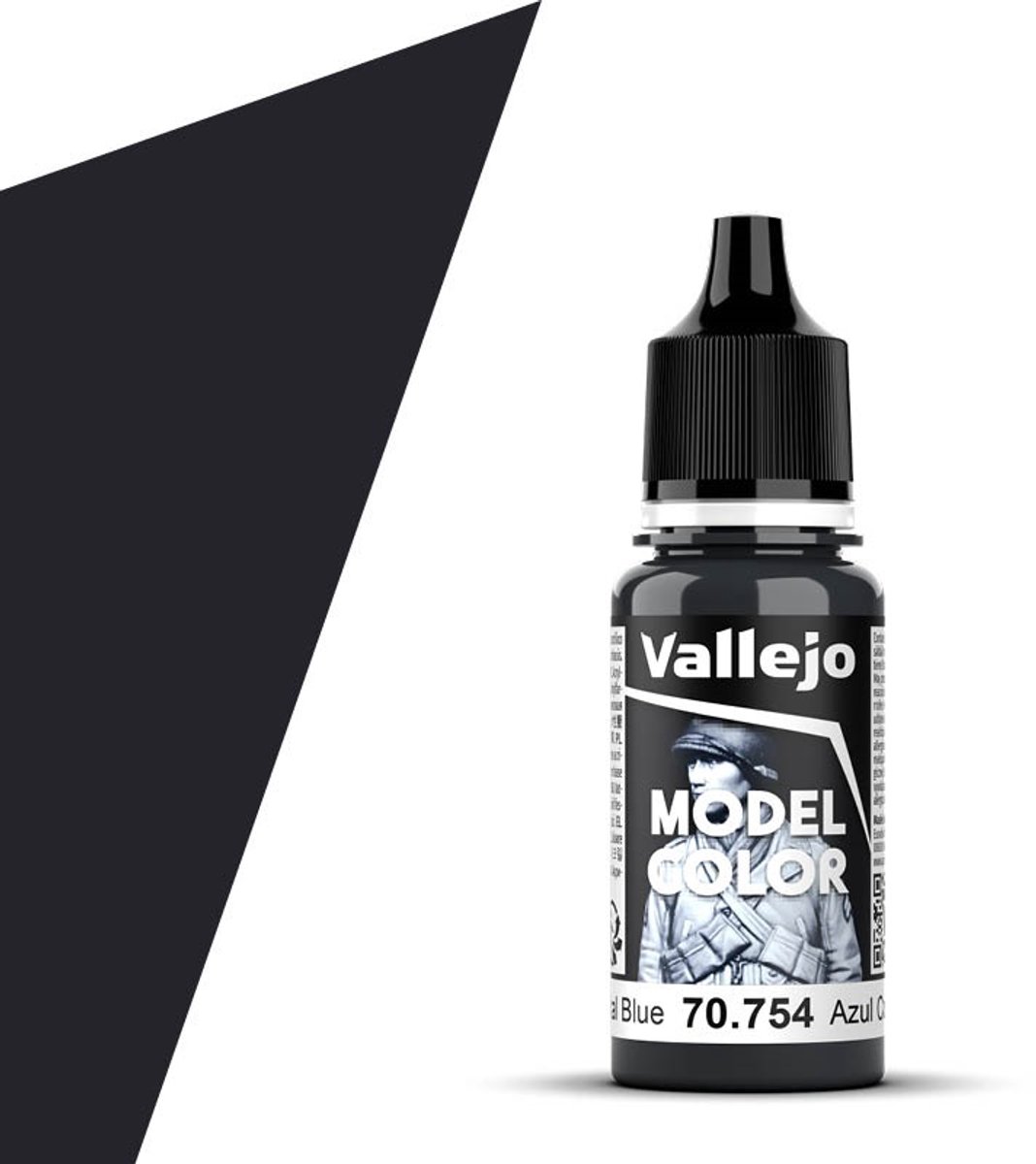 Vallejo Hobbyverf Acrylverf - 70754 Model Color - Continental Blue - Acryl - Verf flesje - 18 ml