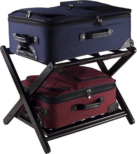 Kofferrek - Kofferstandaard - Bagagerek - Badkamer - Standaard voor bagage - Kofferstandaard met schoenenplank