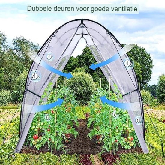 Tomaat Trellis Roller Haken Plant Ondersteuning Kas Trellising Kit met 15 m Touw 6 STKS, Plant Kooien Ondersteunt