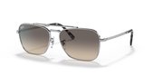 Ray-Ban New Caravan Silver/ Clear Gradient Grey Maat: Large (58) - Zonnebril - - RB3636-003/32